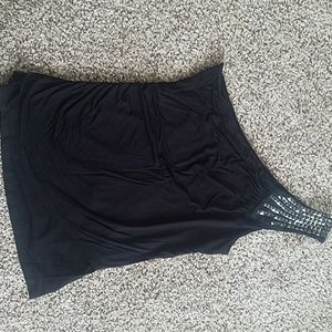 Black one shoulder tank 3/$15